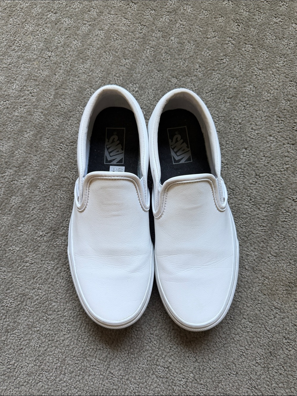 Vans Classic Slip-On Loafers in White